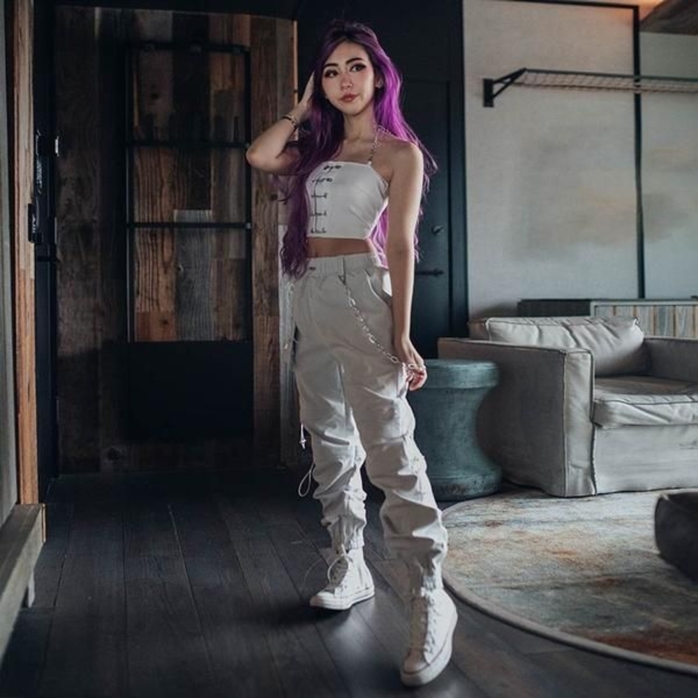 Lychee the Label Chardonnay Oversized Cargo Pants
